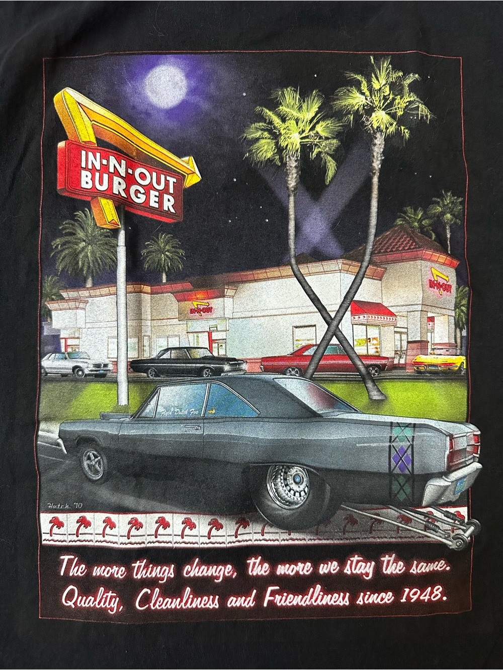 In-N-Out Classic Car Black T-shirt - Picture 3 of 9